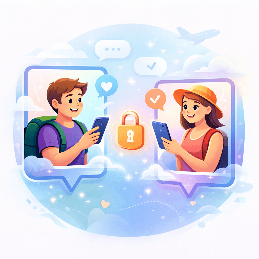 Private messaging illustration